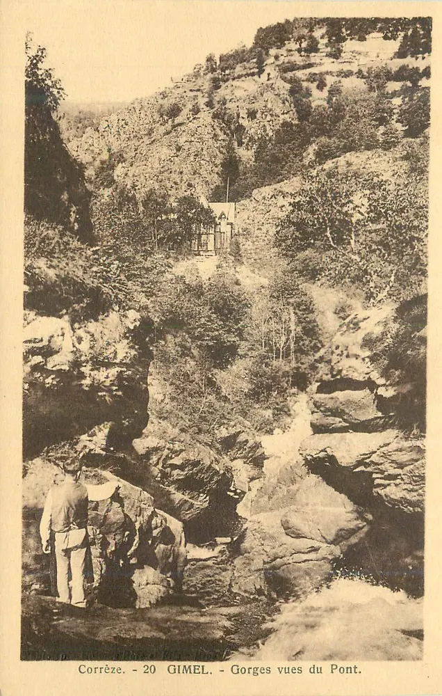 Gorges von der Brücke aus gesehen - Gimel - Corrèze - Vorderseite