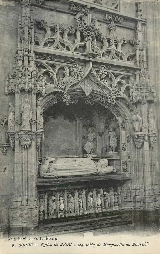 Bourg — Kirche von Brou — Mausoleum von Marguerite de Bourbon - Vorderseite