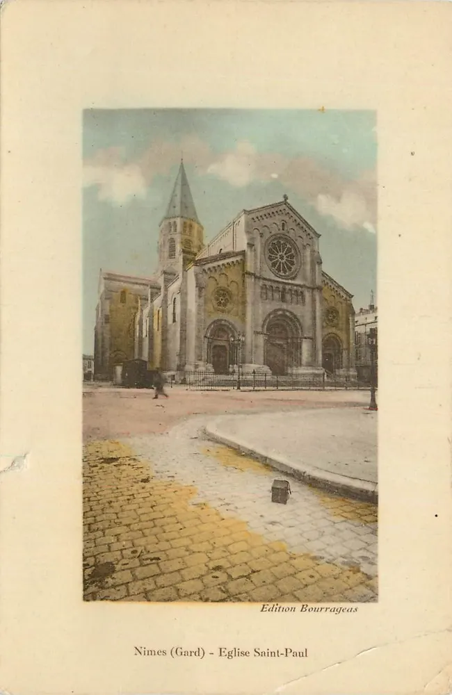Nîmes (Gard) — Église Saint-Paul — Édition Bourrageas - Frente