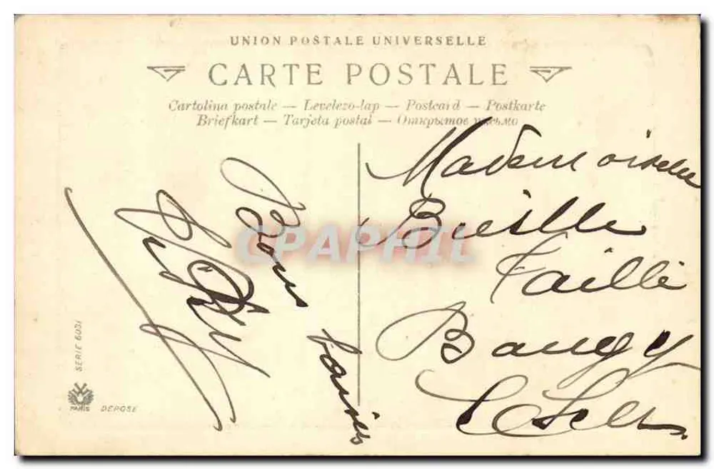 L'Armée Française. Hussards. — Relevé de Vedette — Éditeur non visible, série 6021 - Verso