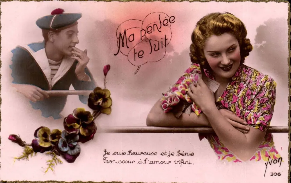 Marin und Frau — Liebesszene — Jvron 306 - Vorderseite
