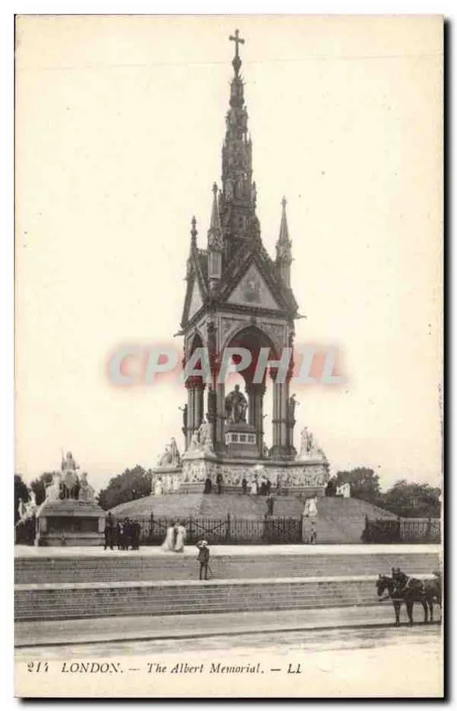 LONDON — Das Albert-Denkmal — LL - Vorderseite