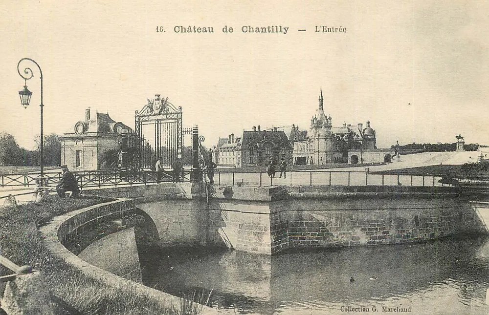 Castelo de Chantilly — A Entrada — Coleção G. Marchand - Frente