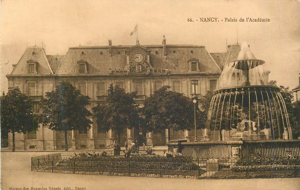 NANCY - Palácio da Academia — Casa dos Lojas Reunidas, edição Nancy, n° 66 - Frente