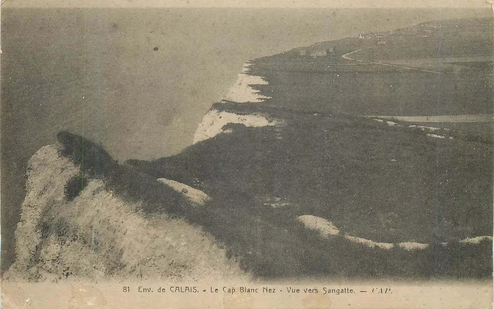 Umgebung von CALAIS — Cap Blanc Nez — Ansicht nach Sangatte — CAP. - Vorderseite