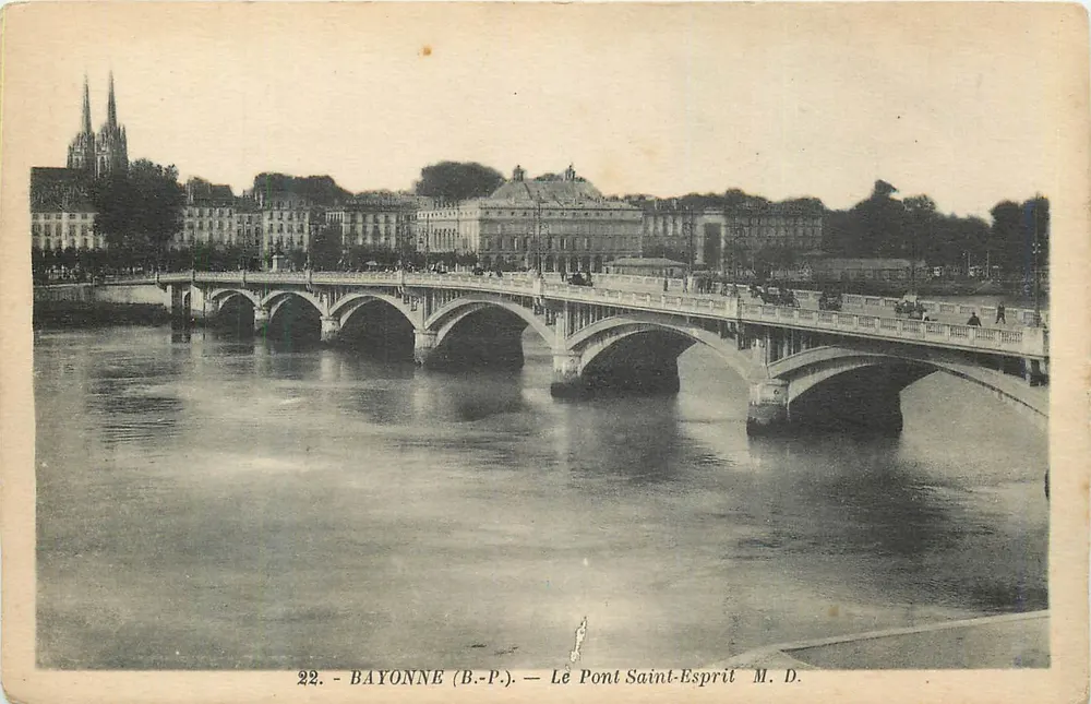 Bayonne — O Ponte Saint-Esprit — B.P. n°22 - Frente