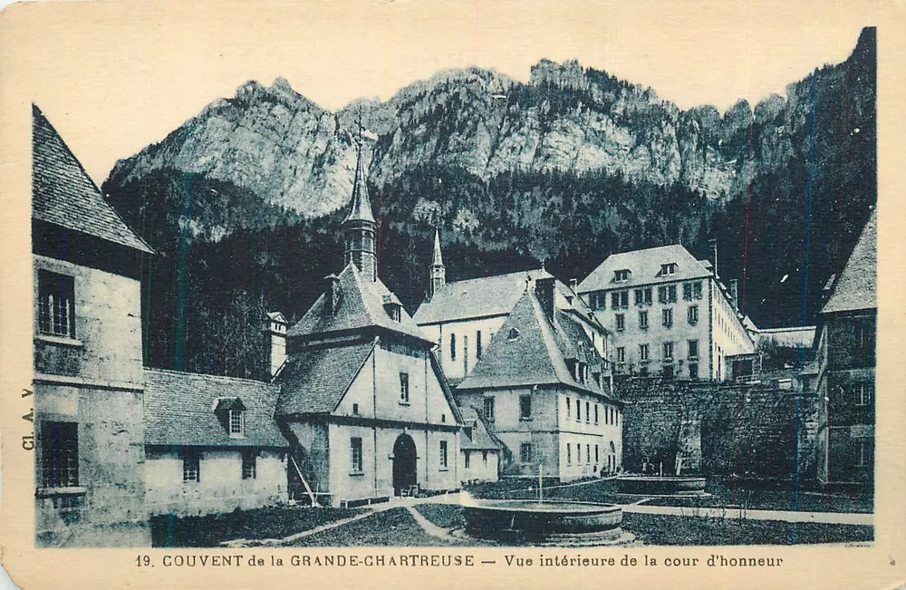 Couvent de la Grande-Chartreuse — Innensicht des Hofes — CI.A.V. Nr. 19 - Vorderseite