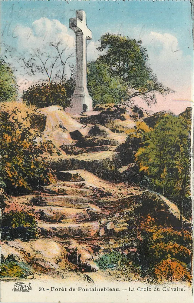 Wald von Fontainebleau — Kreuz des Kalvariums - Vorderseite