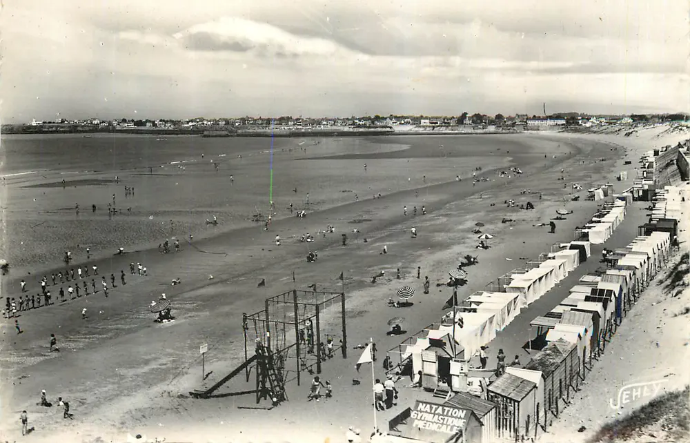 Plage de La Baule — zwemmen en medische gymnastiek — uitgever Jehly - Voorkant