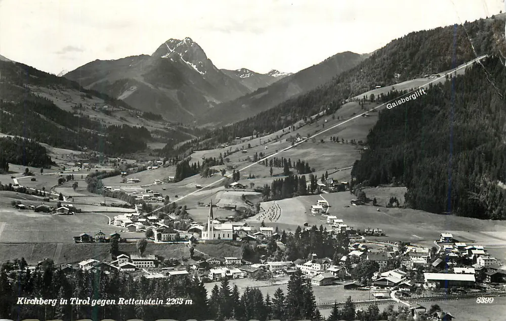 Kirchberg in Tirol Richtung Rettenstein — Panoramablick — Gaisbergliift 2203 m — Serie 8899 - Vorderseite