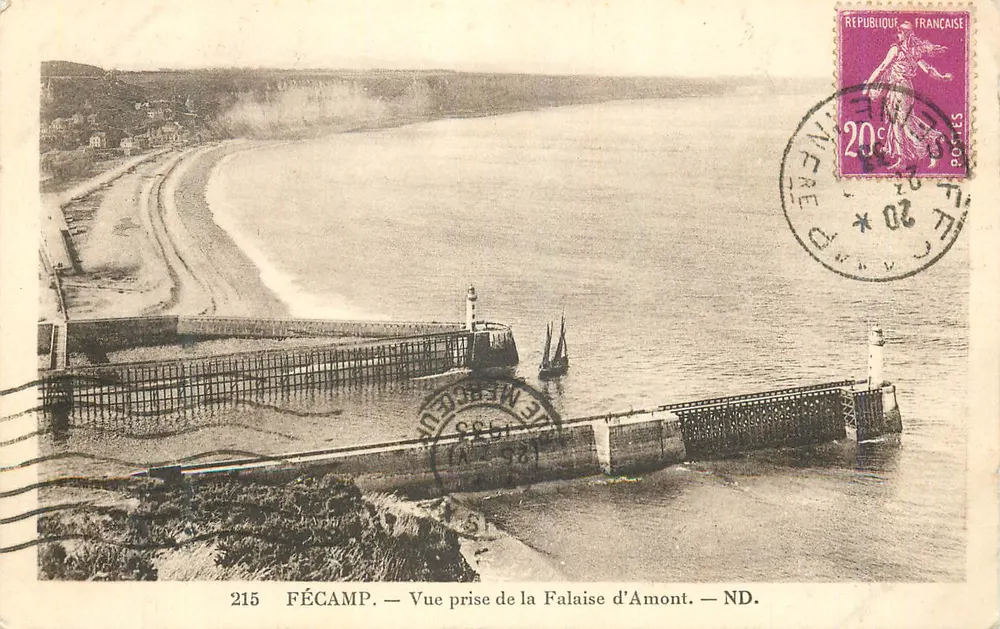 FÉCAMP — Ansicht vom Amont-Cliff — ND. - Vorderseite