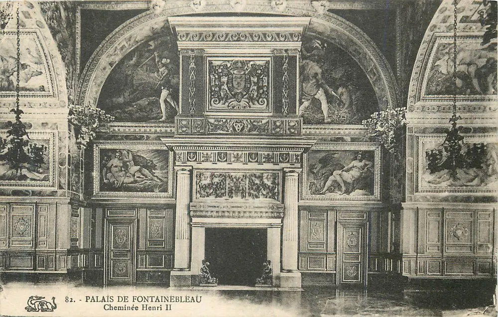 Schloss Fontainebleau — Kamin von Henri II — n° 82 - Vorderseite