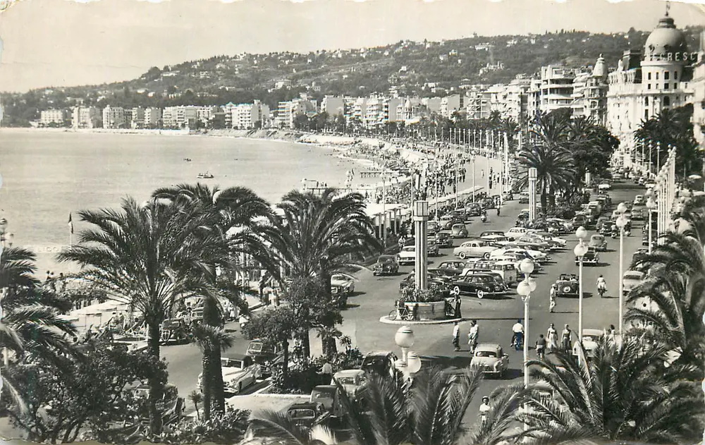Vista da promenade dos Ingleses em Nice — editor não identificado, n° de série não legível - Frente