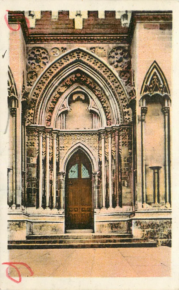 Gotisches Portal — Geknüpfte Details — Unbekannter Verleger - Vorderseite