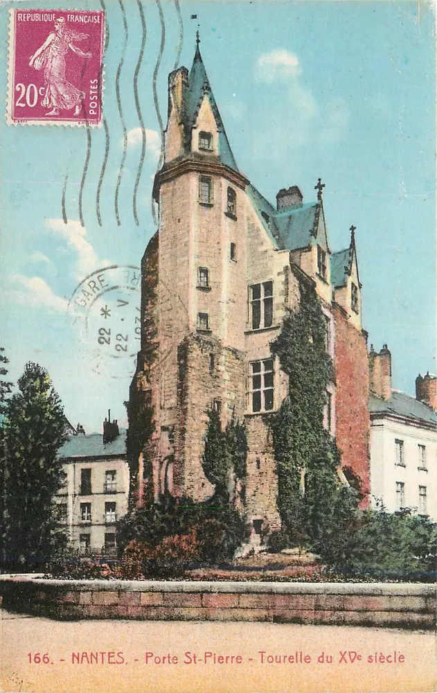 NANTES - Porte St-Pierre - Turm des 15. Jahrhunderts - Vorderseite