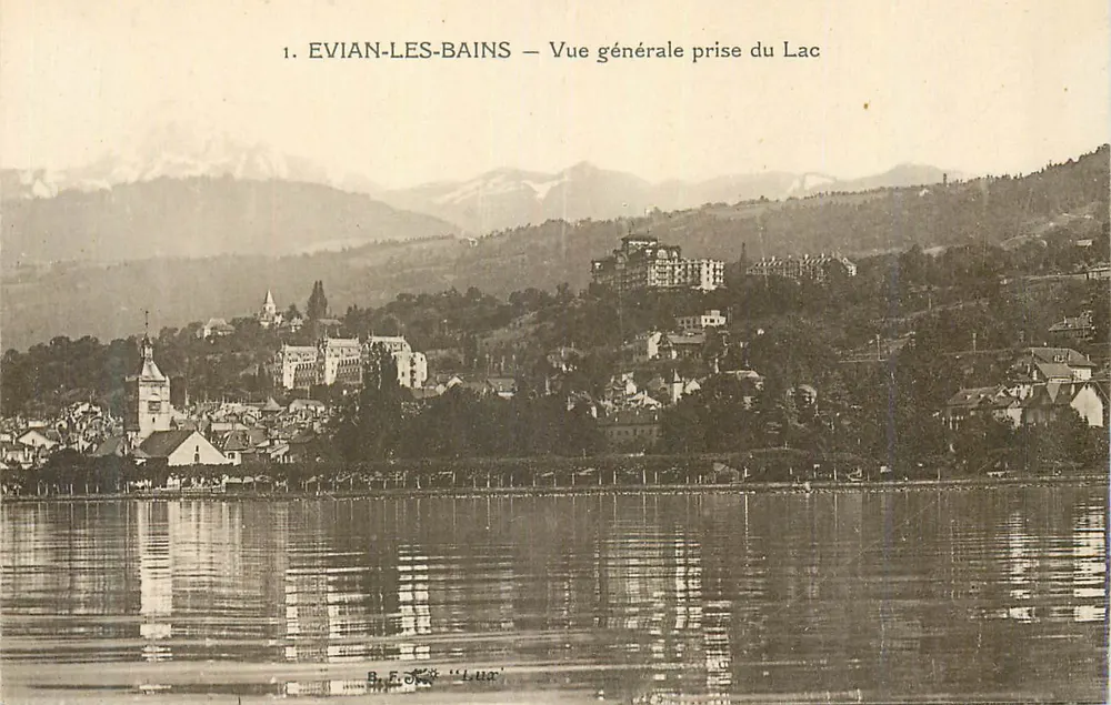 EVIAN-LES-BAINS — Allgemeiner Blick vom See — B. F. J. 'LUA' - Vorderseite
