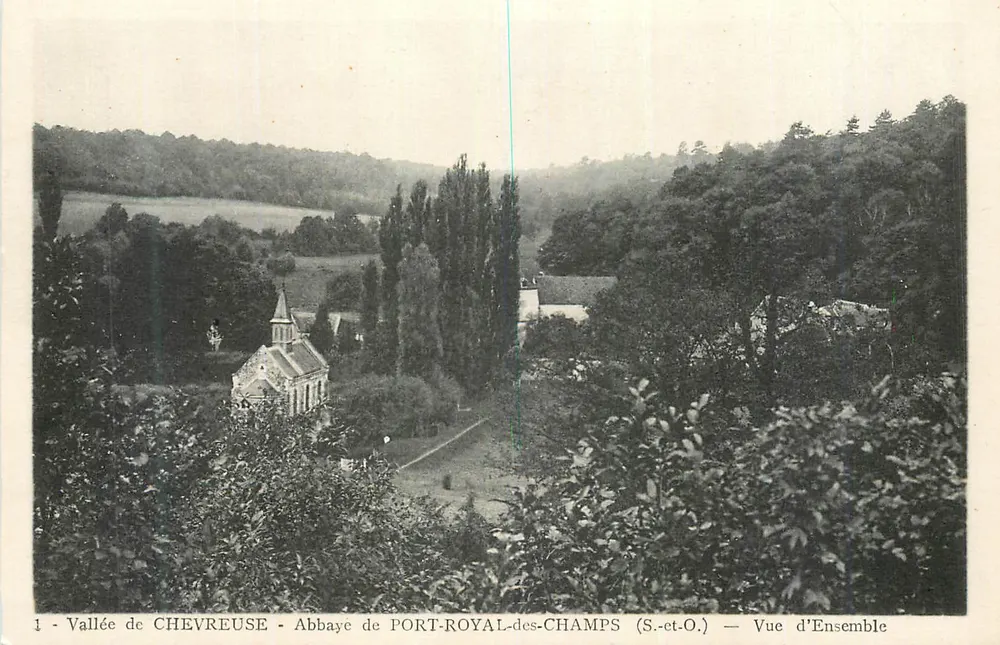 Tal von CHEVREUSE - Abtei PORT-ROYAL-des-CHAMPS (S.-et-O.) — Gesamtansicht - Vorderseite