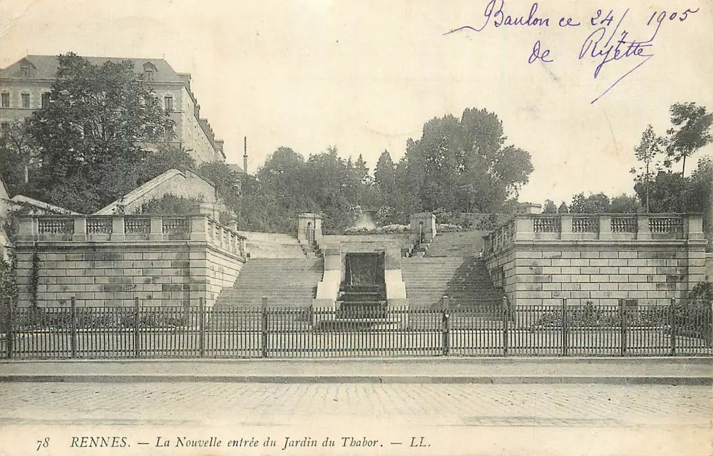 Rennes — Die neue Eingangstür des Jardins du Thabor — LL. - Vorderseite
