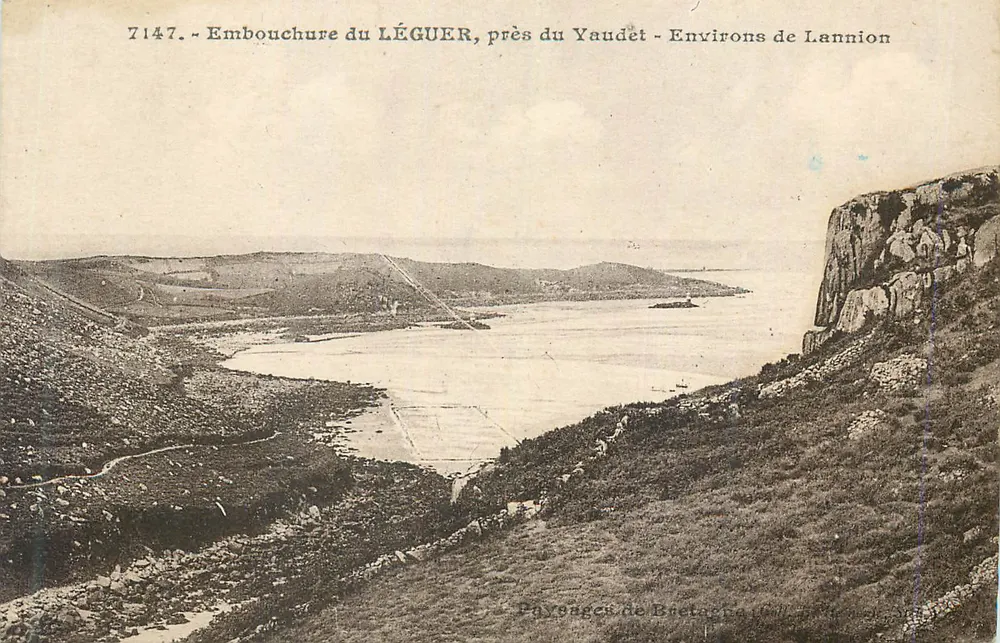 Mündung des LÉGUER, in der Nähe des Yaudét — Umgebung von Lannion — Pavongec de Brest - Vorderseite