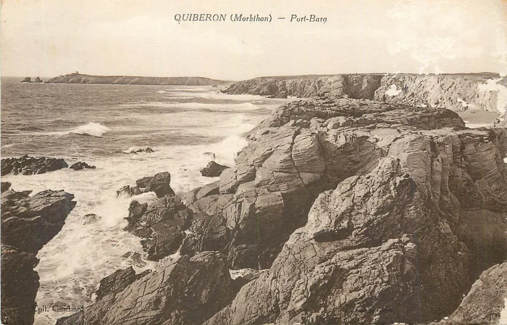 Quiberon (Morbihan) — Port-Bara — Coleção Guncelard - Frente