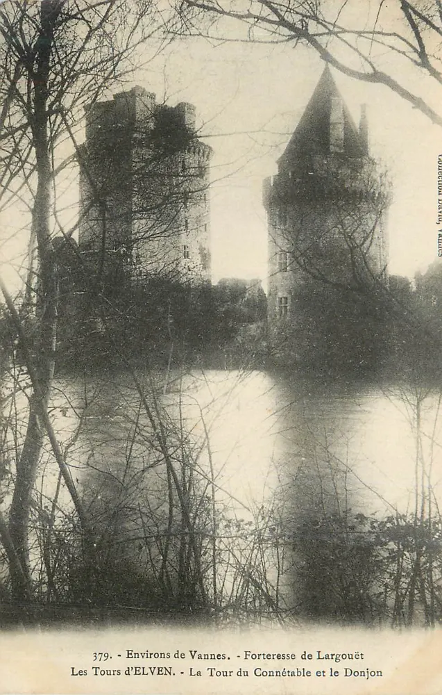 Die Türme von Elven - Die Turm des Connétable und der Bergfried - Umgebung von Vannes - Vorderseite