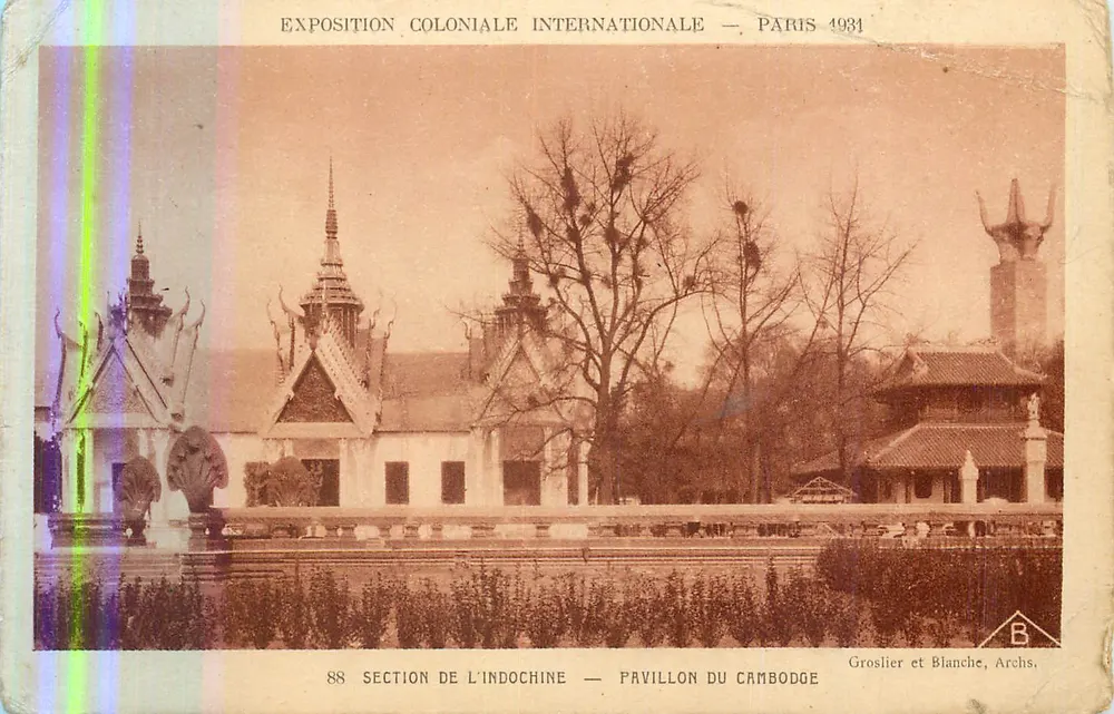 Pavilhão do Camboja — Exposição Colonial Internacional — Paris 1931 - Frente
