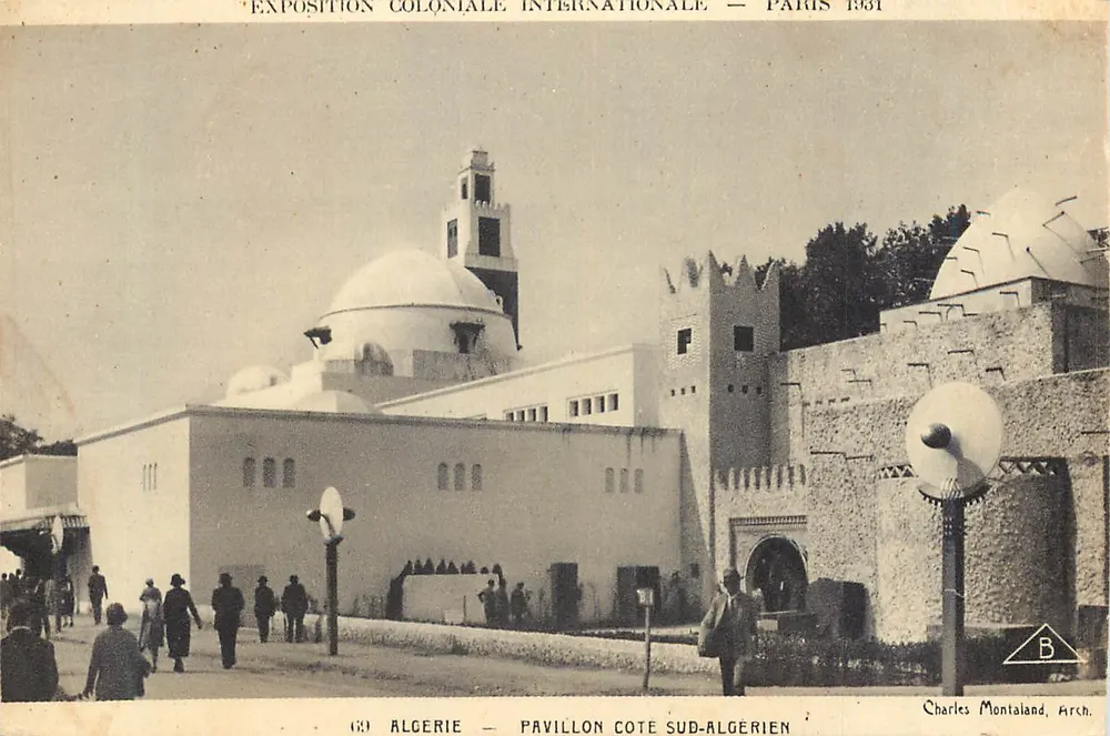 Algerien — Südalgerischer Pavillon — Internationale Kolonialausstellung — Paris 1931 - Vorderseite