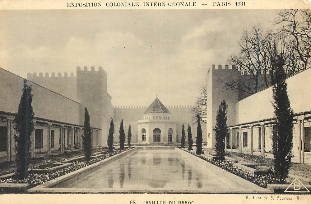 Pavillon Maroka — Międzynarodowa Ekspo Kolonialna — Paryż 1931 - Awers