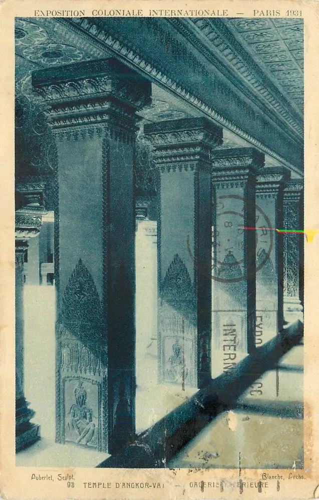 Templo de Angkor-Vat — Exposição Colonial Internacional — Paris 1931 - Frente