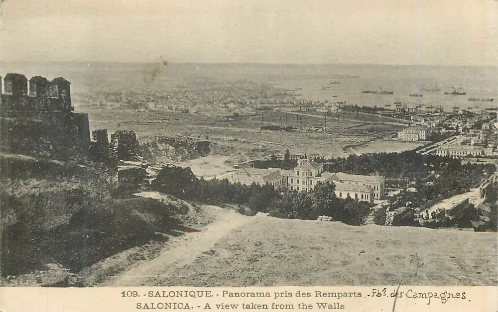 Thessaloniki — Panorama vom Wall — Fb° des Campagnes, n°109 - Vorderseite