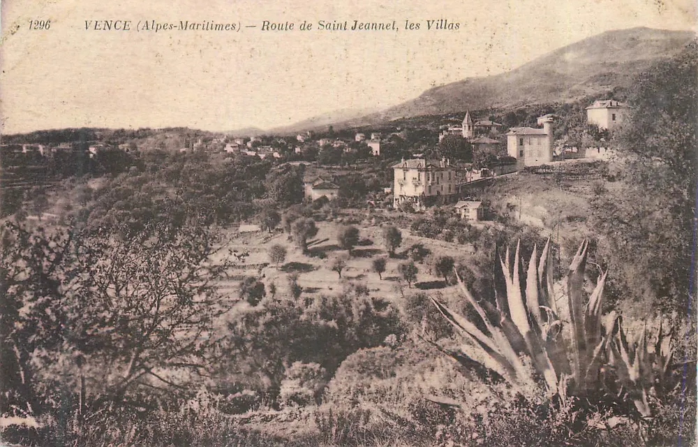 VENCE (Alpes-Maritimes) — Route de Saint Jeannet, die Villas - Vorderseite