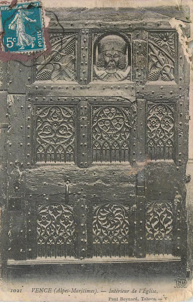 Vence (Alpes-Maritimes) — Interior da Igreja — Paul Reynard, Tabacs — V - Frente