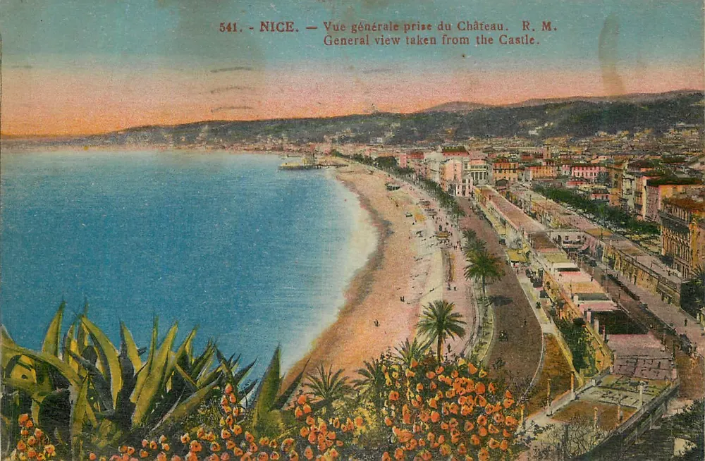 Nice — Vista geral tirada do Castelo — R.M. n°541 - Frente