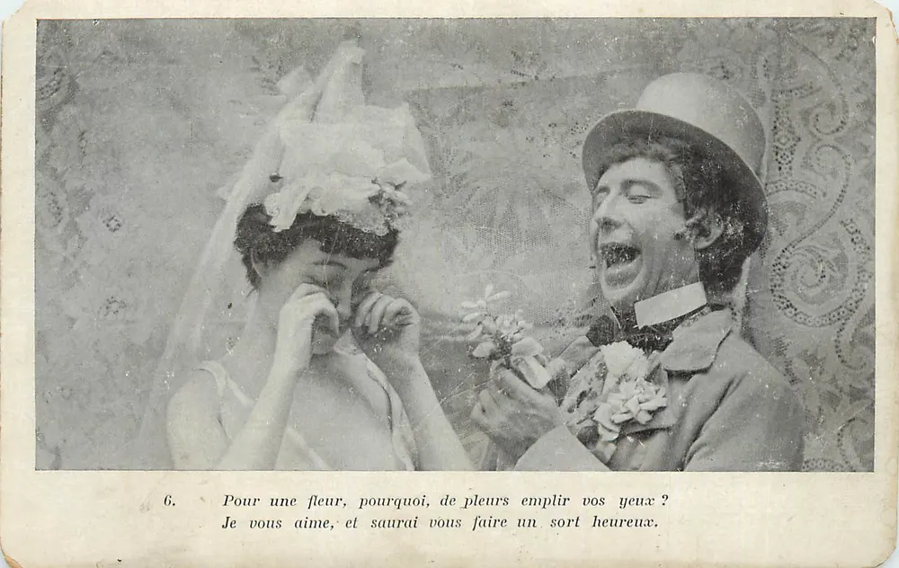 Neue Hochzeit — Komische Szene — Unbekannter Verlag, Nr. 6 - Vorderseite