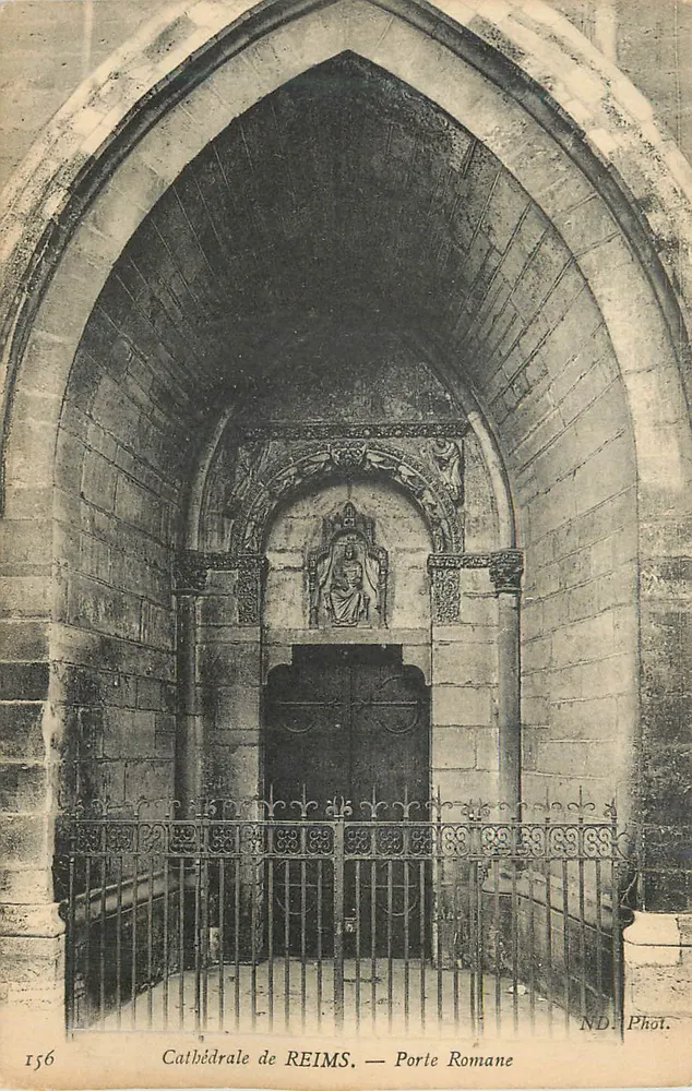 Catedral de REIMS — Porta Romana — ND. Fot. — N° 156 - Frente