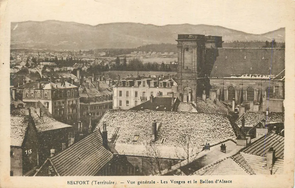 Belfort (Territorium) — Allgemeiner Blick — Die Vosges und der Ballon d'Alsace - Vorderseite