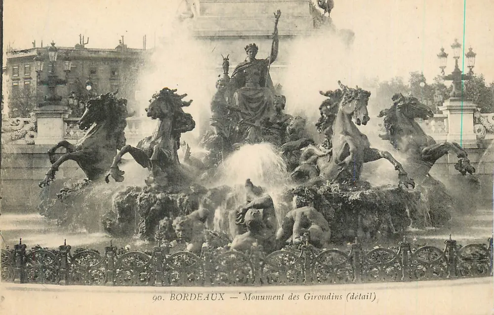 Bordeaux — Denkmal der Girondinen (Detail) - Vorderseite