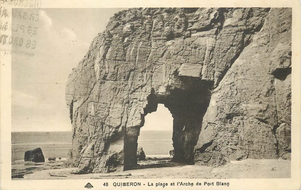 Quiberon - A praia e a Arca de Port Blanc — editor A.P. n°48 - Frente