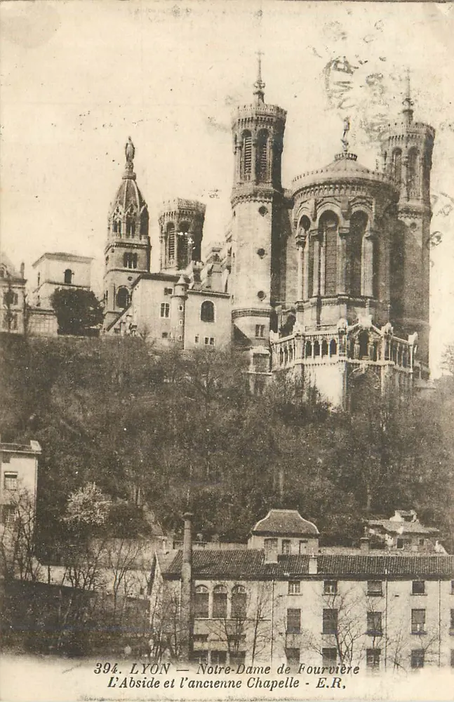Lyon — Die Apse und die Alte Kapelle - E.R. - n°394 - Vorderseite