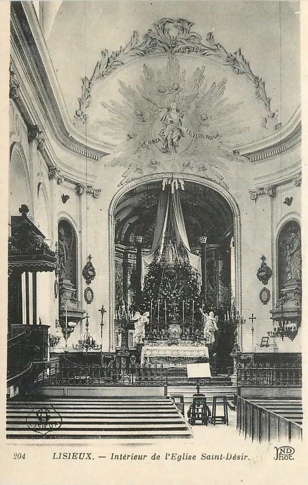 Lisieux — Innenansicht der Kirche Saint-Désir — ND Phot. - Vorderseite