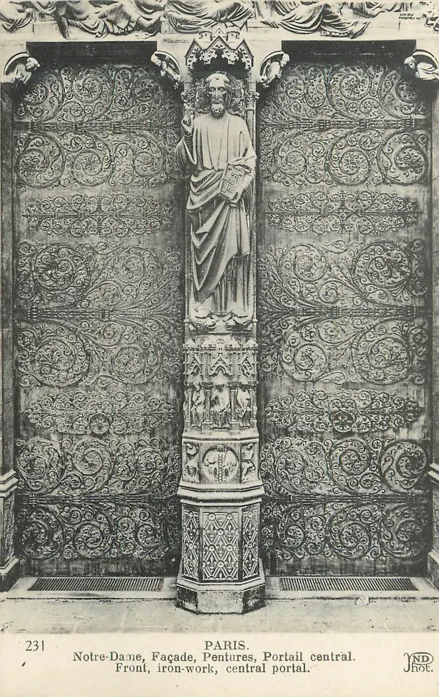 Notre-Dame, Facha, Portal central — Paris — JND Fotografia n°231 - Frente