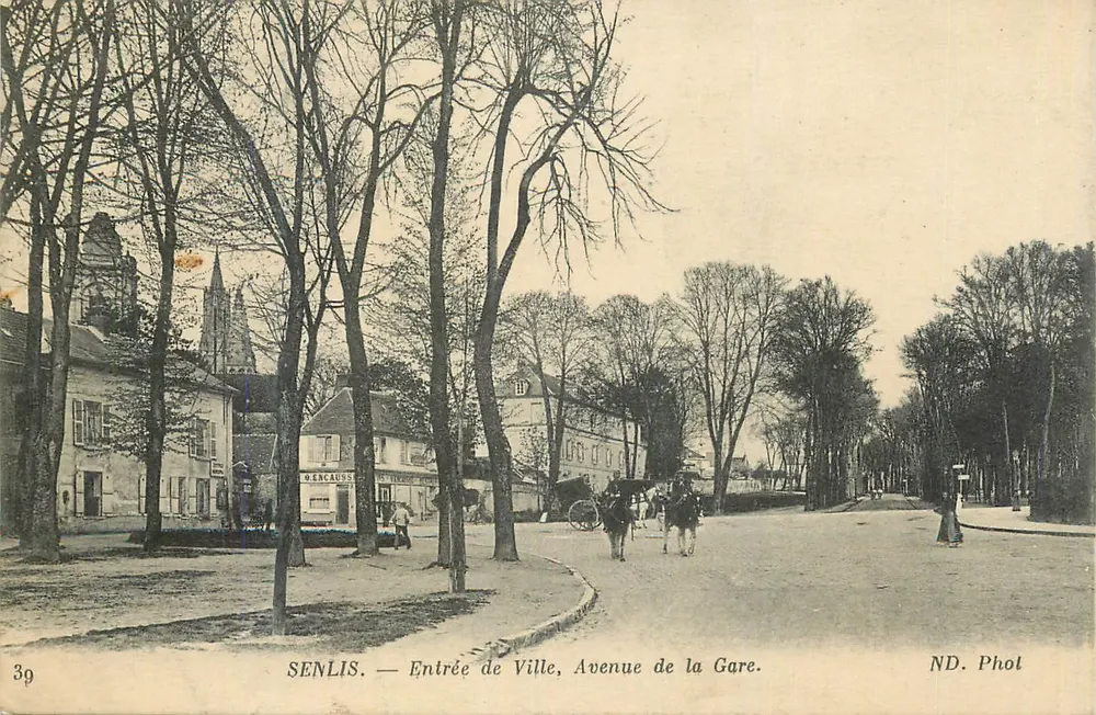 Senlis — Eingang zur Stadt, Avenue de la Gare — ND. Phot - Vorderseite
