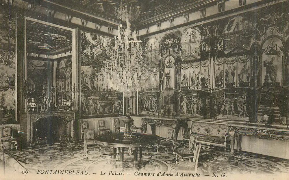 Fontainebleau — Das Schloss — Zimmer von Anne von Österreich — N.G. - Vorderseite