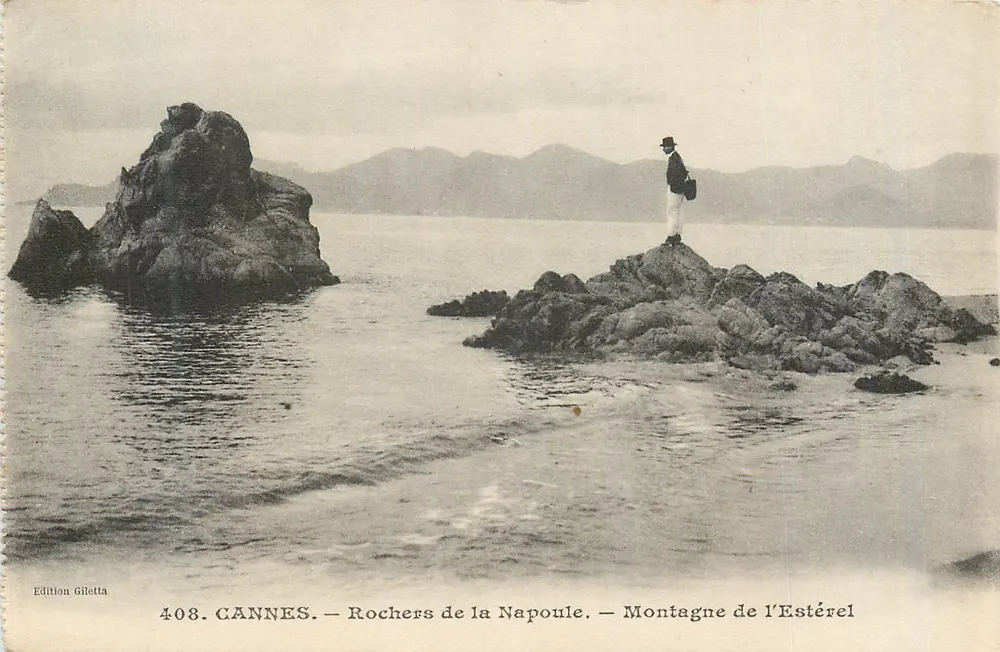 CANNES — Felsen von La Napoule — Berg Estérel — Edition Giletta, Nr. 408 - Vorderseite