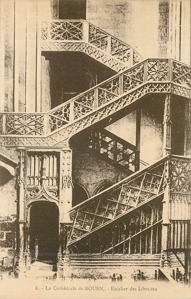 La Cattedrale di ROUEN — Scalinate dei Librai — n°6 - Recto
