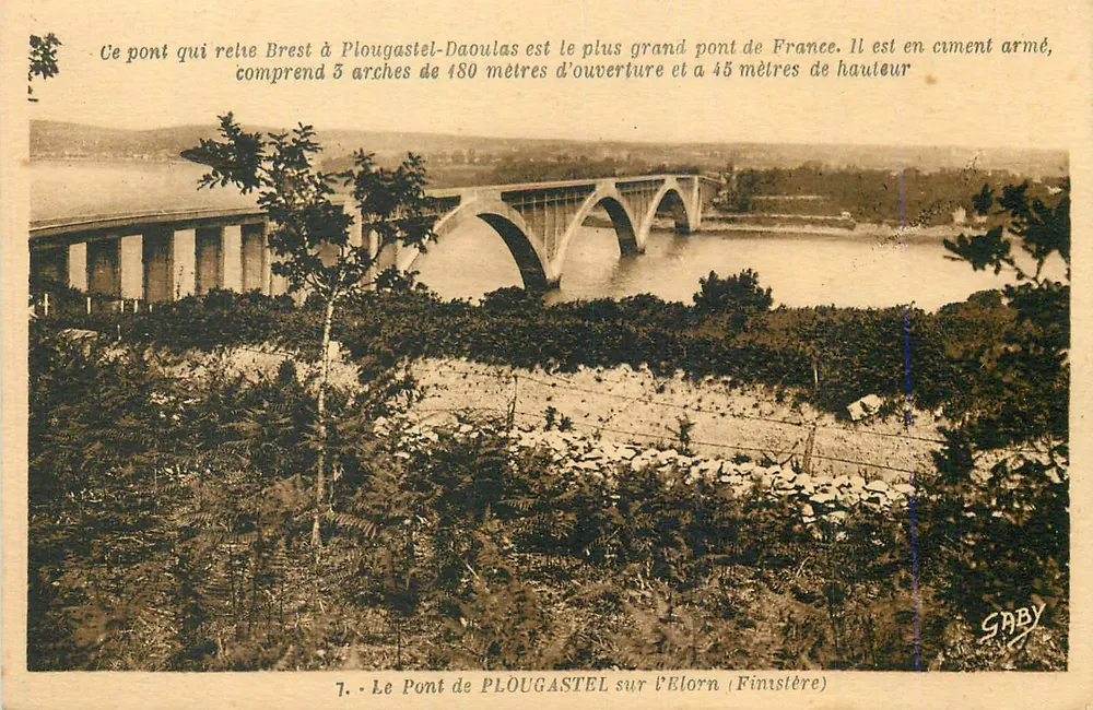 Der Plougaestel-Brücke über den Elorn — 7. Die Plougaestel-Brücke über den Elorn (Finistère) - Vorderseite