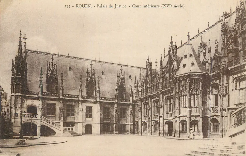 Rouen - Palais de Justice - Innenhof (16. Jahrhundert) - Vorderseite