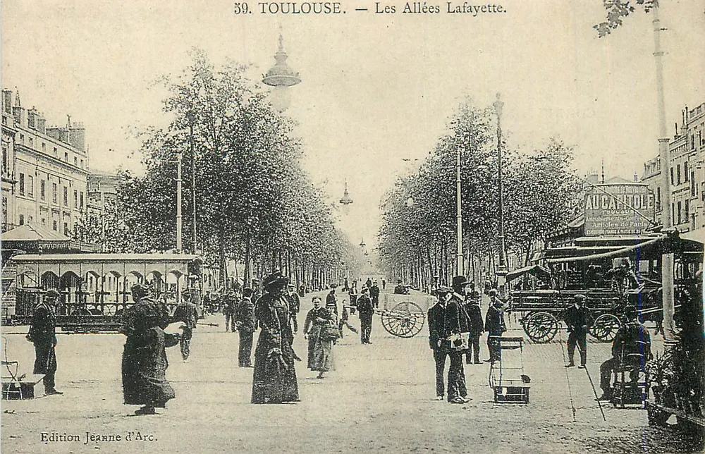 Toulouse — Les Allées Lafayette — Edition Jeanne d'Arc, n°59 - Vorderseite