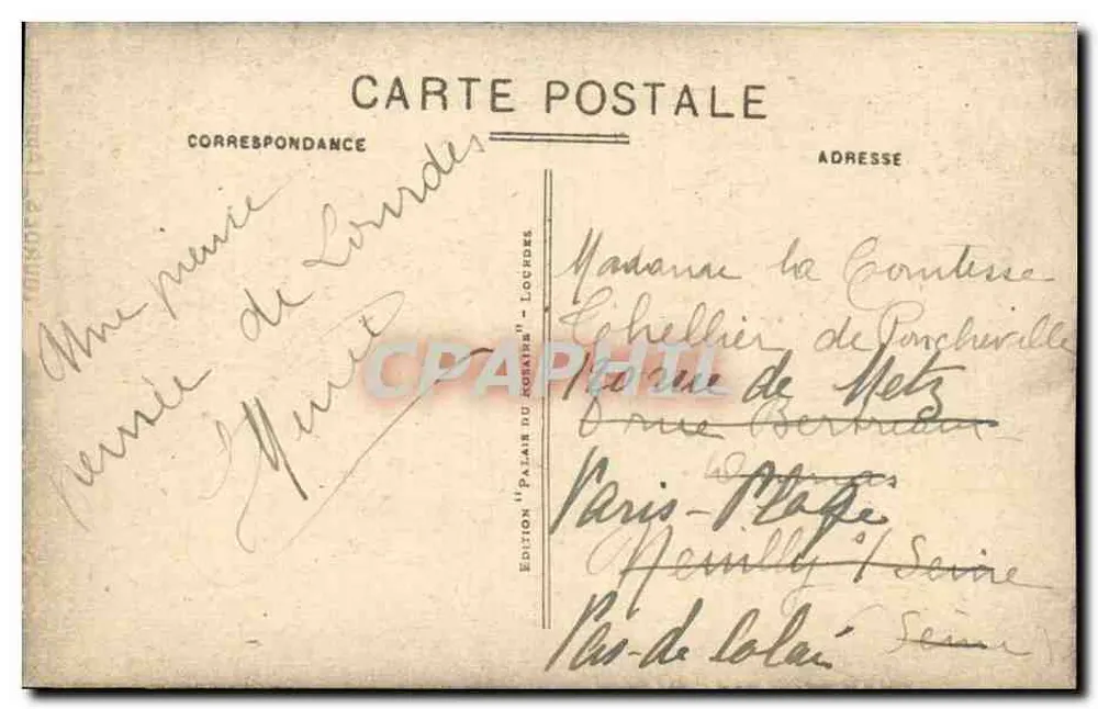 Lourdes — A Aparição — Edição 'Palácio do Rosário' - Verso