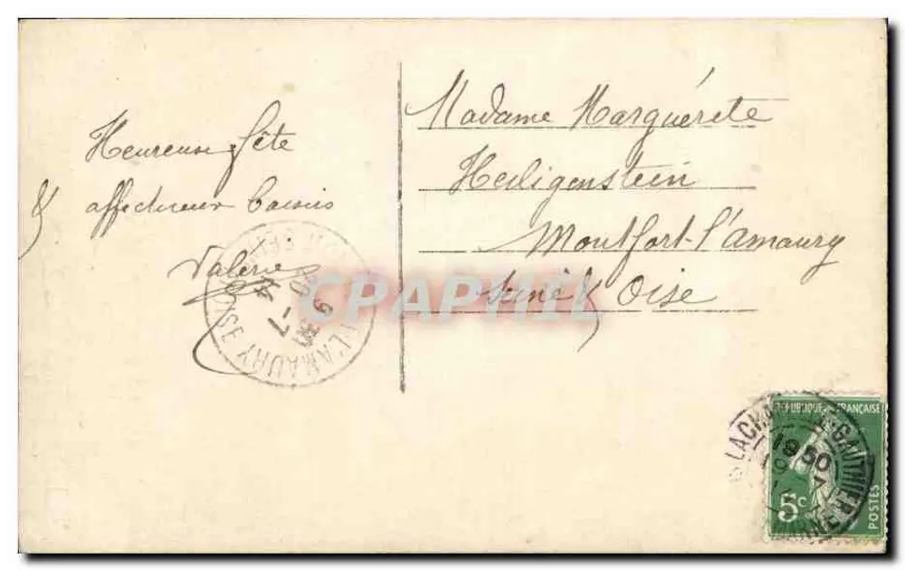 Rosengewächs — Farbige Postkarte — Veloute 516 - Rückseite